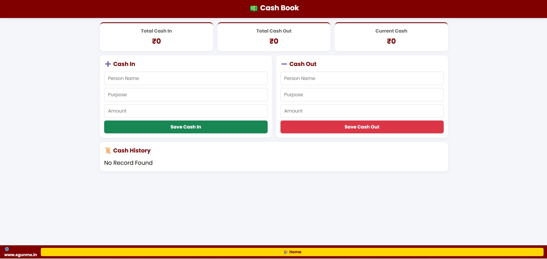Cash Book Desktop
